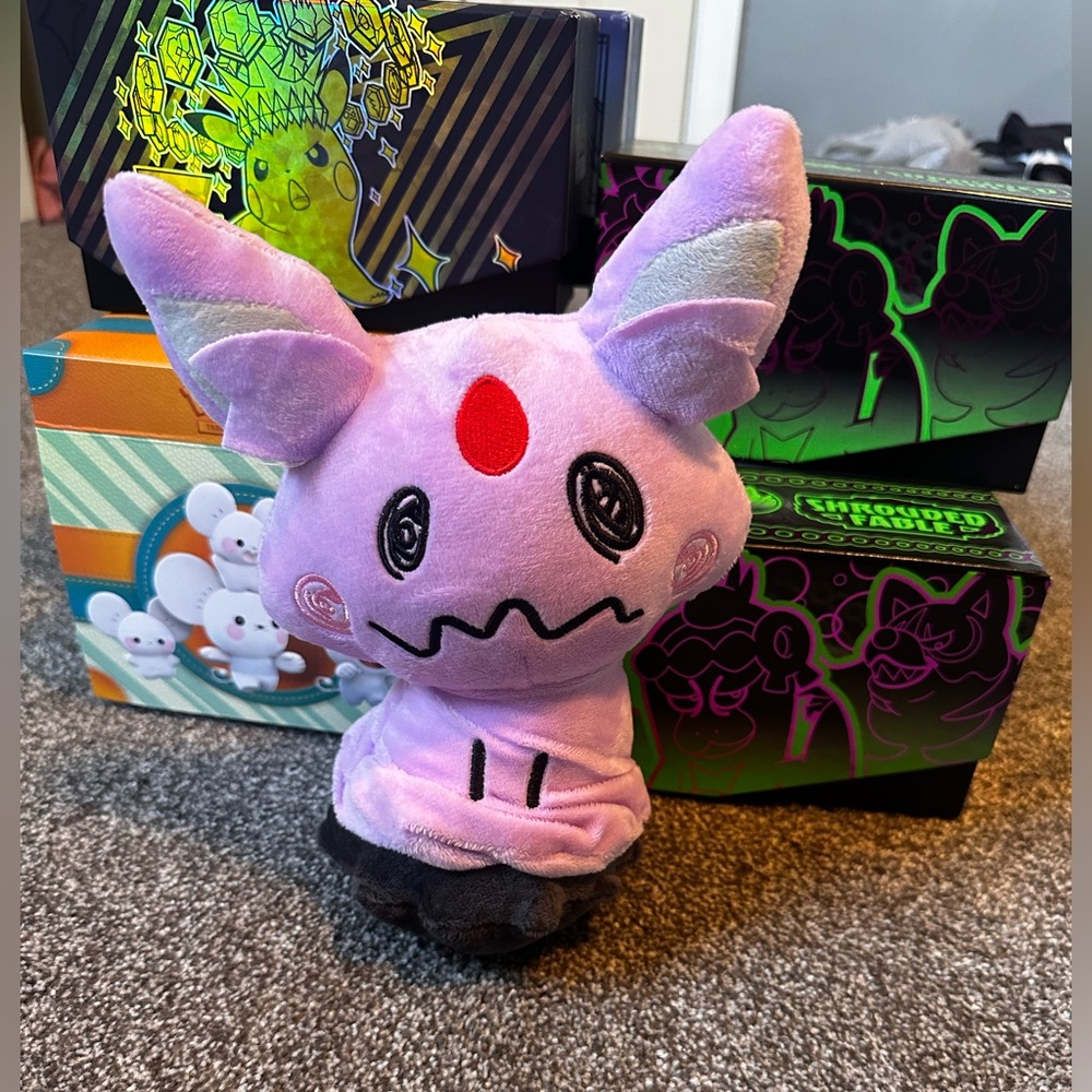 Pokémon Espeon Mimikyu Plushie Medium Sized Ultra Soft